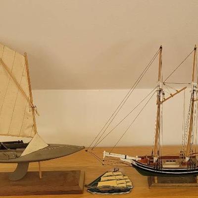 Plastic Model Ships And Suncatcher