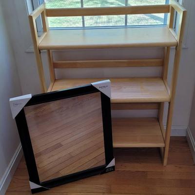 Bookshelf And Mirror