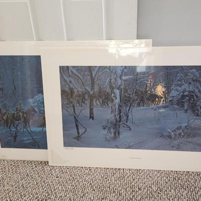 Unframed Mort Kunstler Lithographs