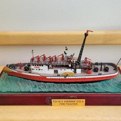 F.D.N.Y. Marine Co.9 Fire Fighter Model Ship