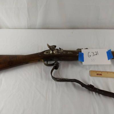 Vintage 55" Black Powder Rifle