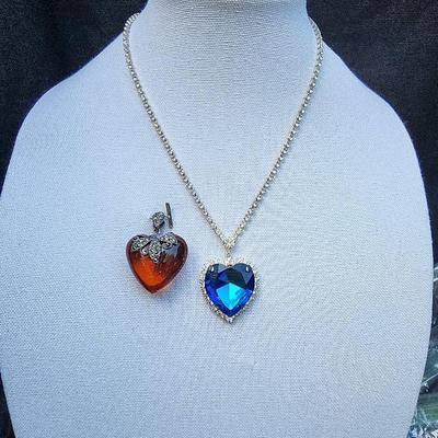 Marcasite & Amber(?) & Titanic Hearts