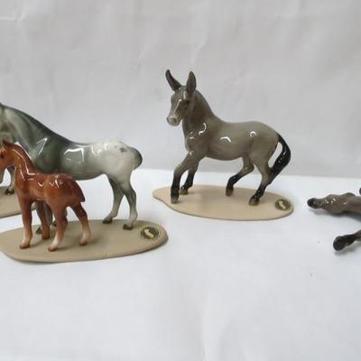 Hagen-Renaker Assorted Horses And Mule
