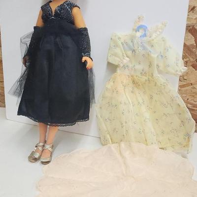 1950s Royal Lilo 14R 19" Doll Platinum Hair Black 