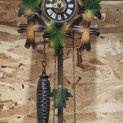 Schatz German Black Forest Carved Bird Cuckoo Clock
