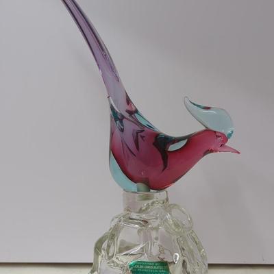 Murano Glass GIROLAMO LUXARDO Cherry Wine Bird Decanter 