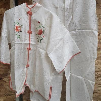 Hand Embroidered Asian Pajamas