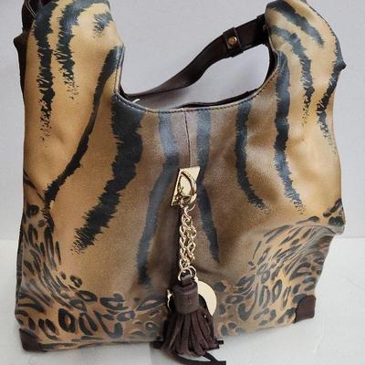 Sharif Animal Print Handbag