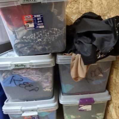 Bins of Womens SZ 2x-3x Clothing 