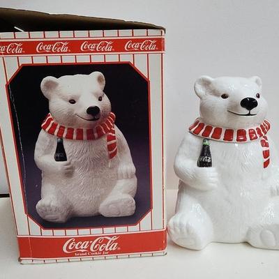 Coca Cola Bear Cookie Jar
