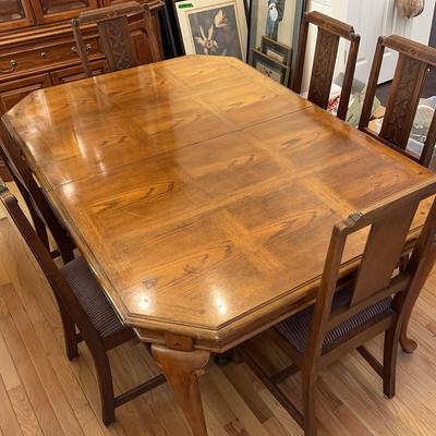 Dining Table And Six Chairs