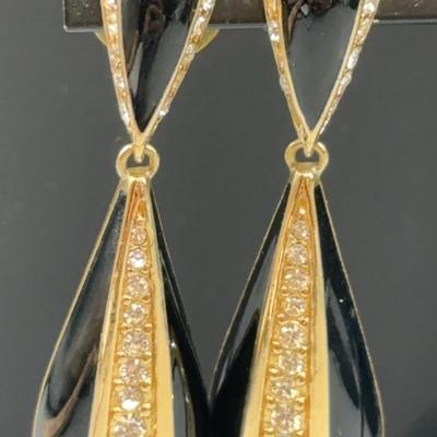 Christian Dior Dangle Drop Earrings 