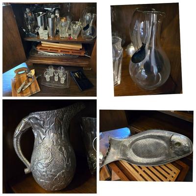Barware, Glassware, Vases, Serveware