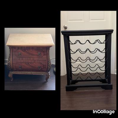 Egyptian Bombay Chest And Wine Rack