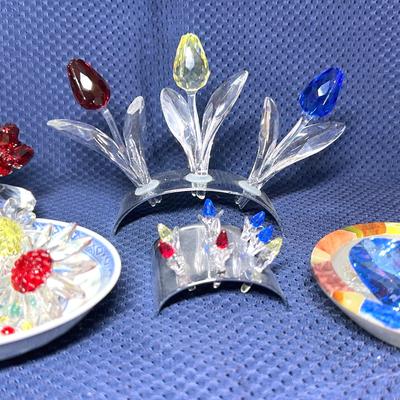 Swarovski Crystal Tulips And Flowers