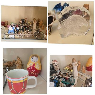 Figurines; Gnomes, Willow Tree, Tiffany Mug, Miniatures 
