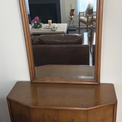 Asian Inspired Server And Mirror