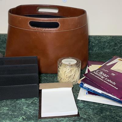 Levenger Leather Magazine Holder, And Office Supplies