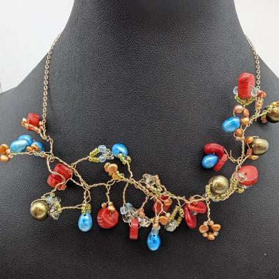 10K Gold Wire Artisan Necklace 