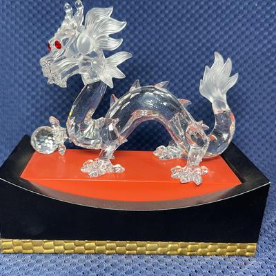 Swarovski Crystal Dragon With Stand