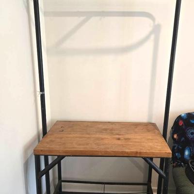 Metal & Wood Baker's Rack Pot Rack