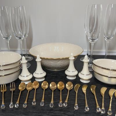 Lennox China And Champagne Flutes