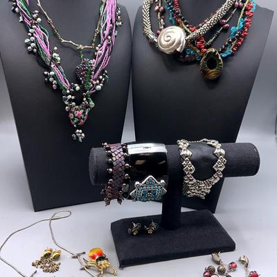 Collection Of Silver Jewelery Some Sterling 