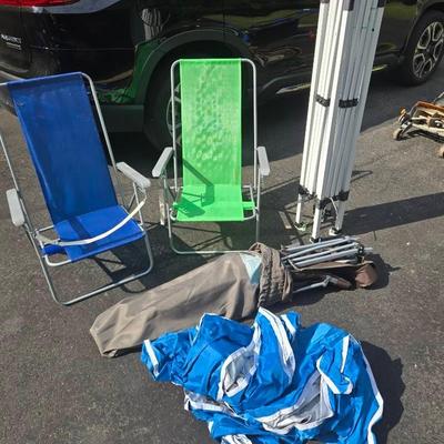 Tent Canopy Set, Beach Chairs, Camp Chair