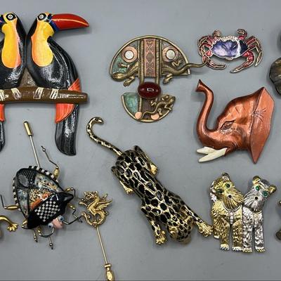 Animal Brooches, Graziano And Art Deco 