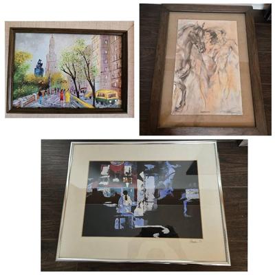 Signed Art Paintings / Print Enamel On Copper