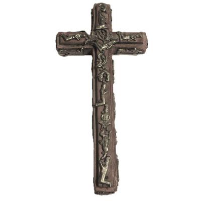 VIntage Milagro Wood Cross
