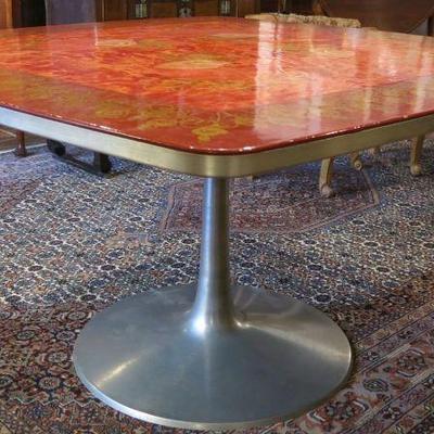 Mid-Century Modern Pedestal Dining Table