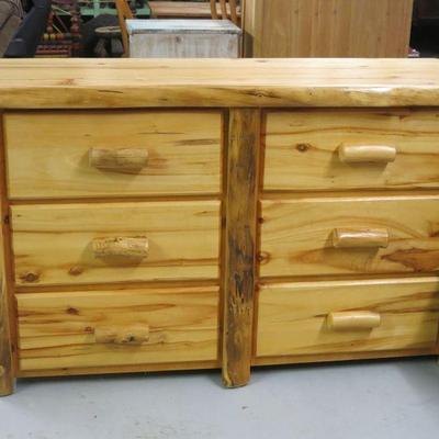 Live Edge Red Cedar Log Dresser