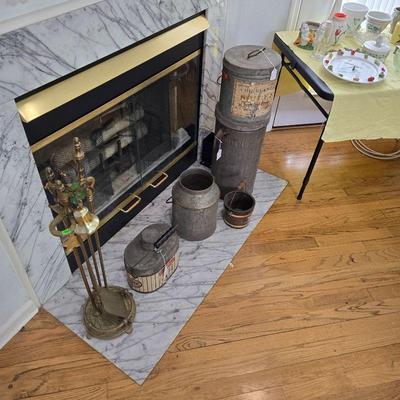Antique tins/coal miners lunch pail