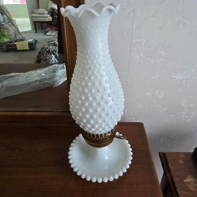 Fenton Hobnail lamps
