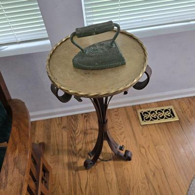 Iron/brass stand