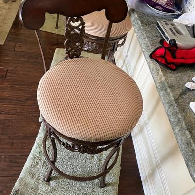 3 Swivel Bar Stools 
