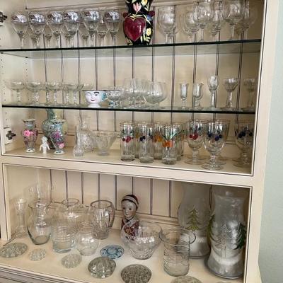 Assorted glass sets. 
