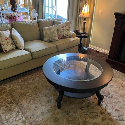 Sofa custom made with Waverley Fabrics