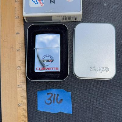 Chevrolet Corvette Live The Legend Zippo Lighter