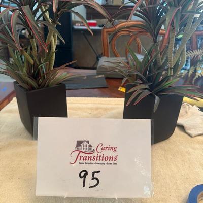 Pair Of Artificial Plants