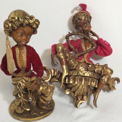 ARP Cast Resin Genie Pixie Figurines, Mid Century, Vintage