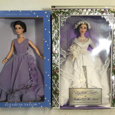 Elizabeth Taylor Dolls By Mattel, NIB, 2 Pcs