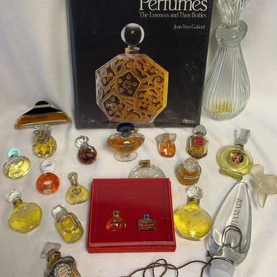 Assorted Mini & Oversize Perfume Lot And Book