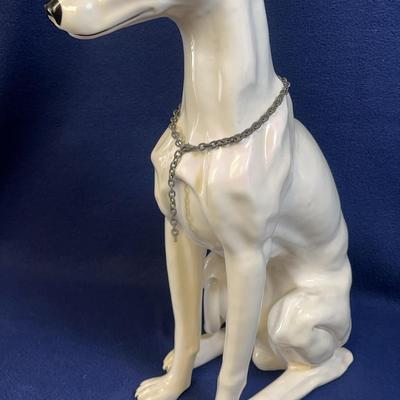 Greyhound Borzoi Figurine Vintage Ceramic Dog  