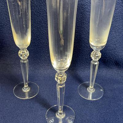 Vintage Original Kongress Champagne Flutes By Riedel, 3 Pcs