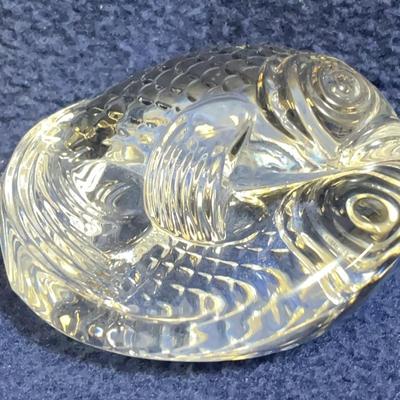 Steuben Crystal Fish Paperweight 