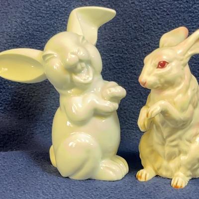 Resenthal, Lefton, Vintage Rabbit Figurines