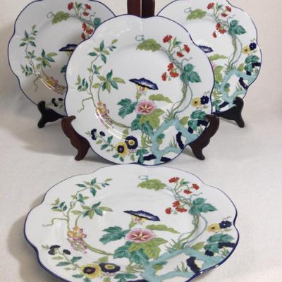 Royal Limoges Paradis Porcelain Dinner Plates, 4 Pcs