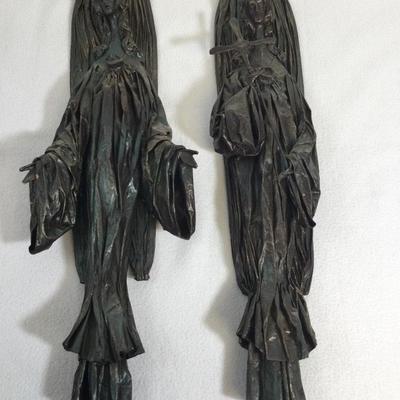 Martin Renteria Paper Maché Angels, Vintage Wall Hangings